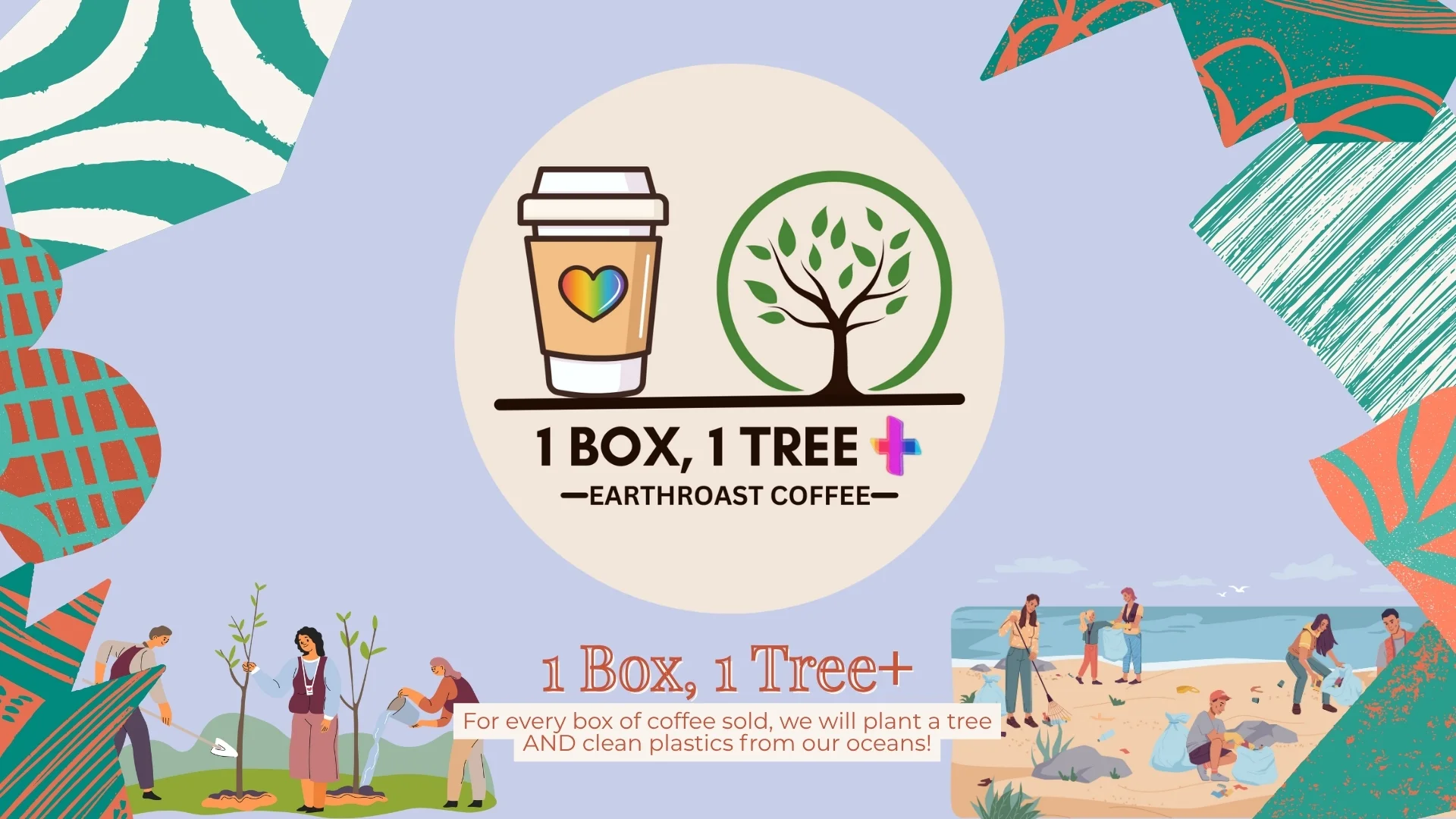 EarthRoast Coffee 1 Box 1 Tree Plus