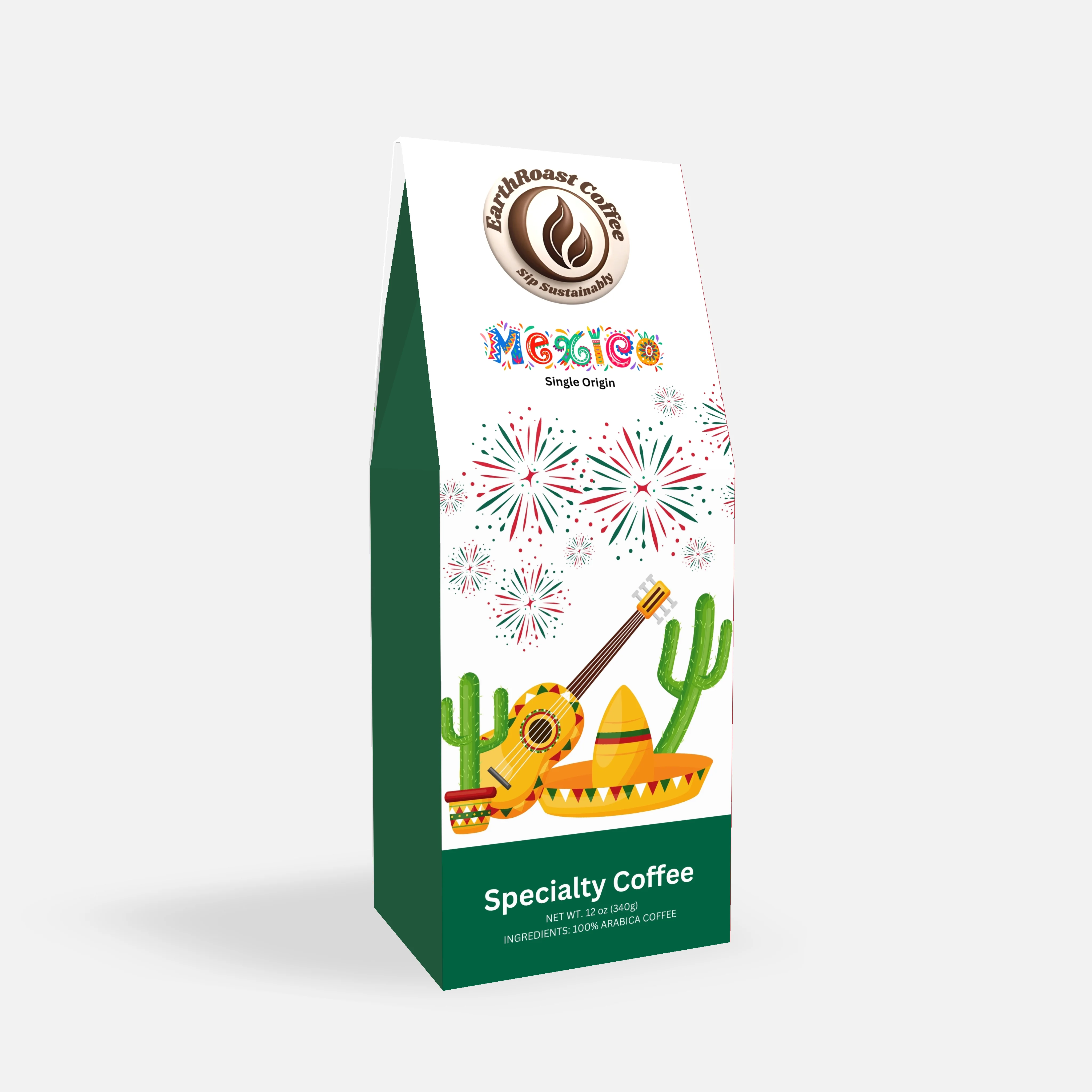 Mexico Origin light roast from Mexico coffee box by EarthRoast Coffee - Product view 1