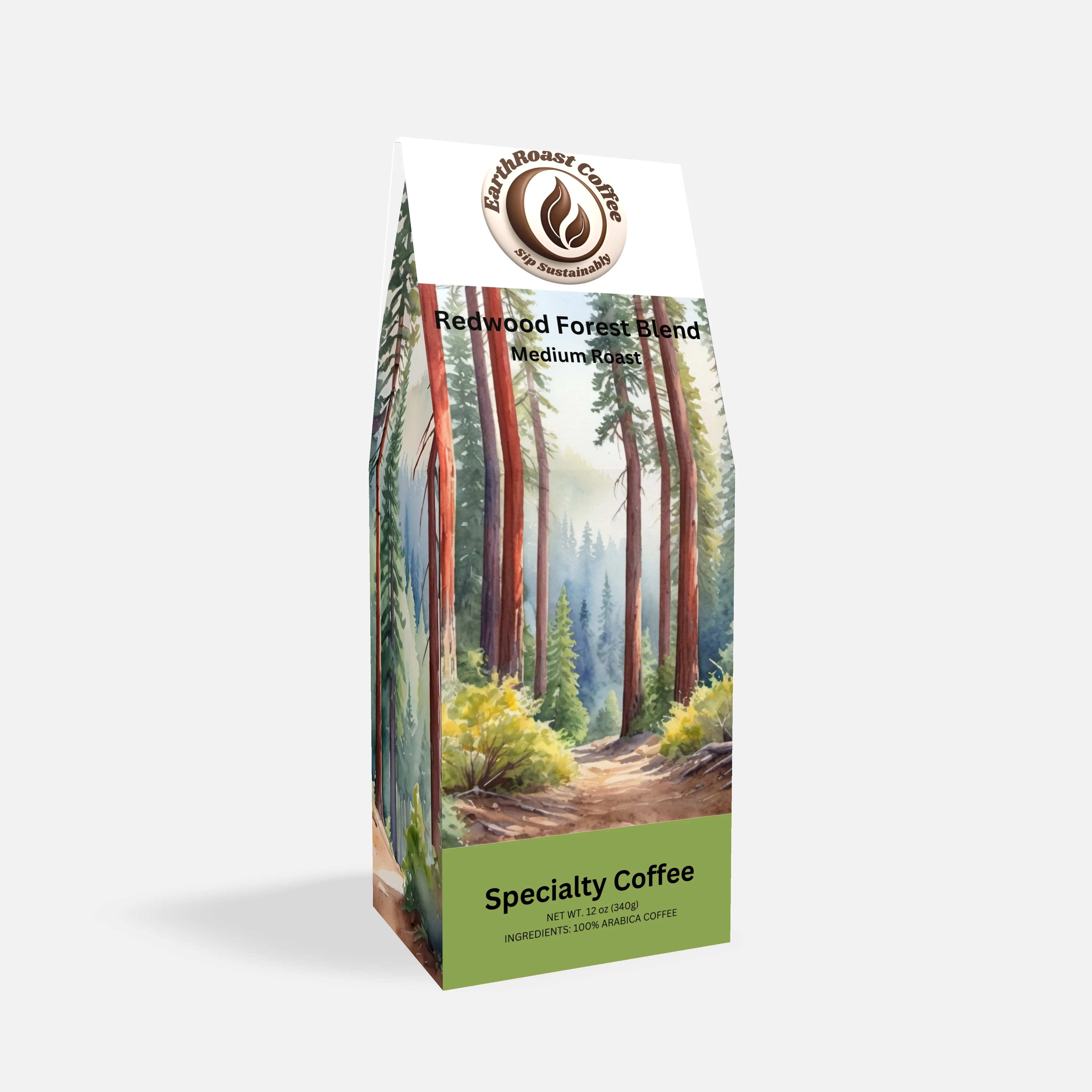Redwood Forest Blend - Medium Roast medium roast coffee box by EarthRoast Coffee - Product view 1