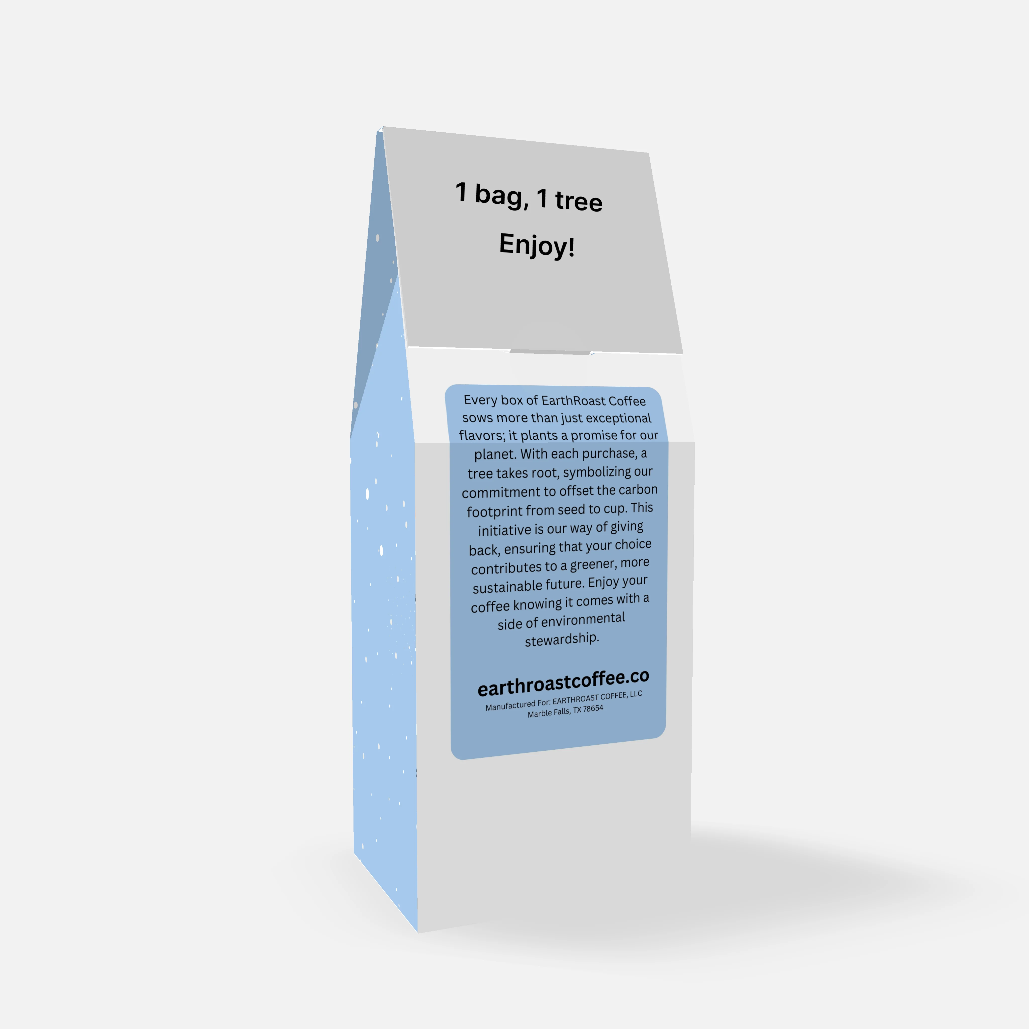 Trapper Peak - Decaf medium roast coffee box by EarthRoast Coffee - Product view 2